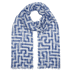 Picture of Anni Albers indigo Meander scarf