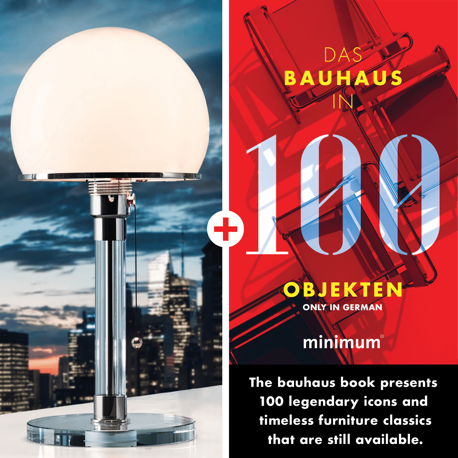Wagenfeld Lamp WG 24 + Bauhaus in 100 Objects resmi