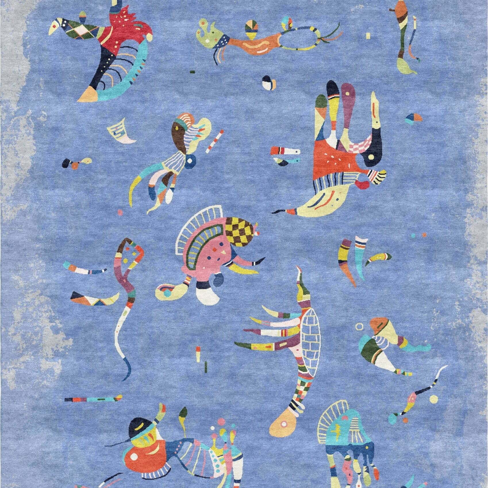 瓦西里-康定斯基天蓝色地毯的图片
