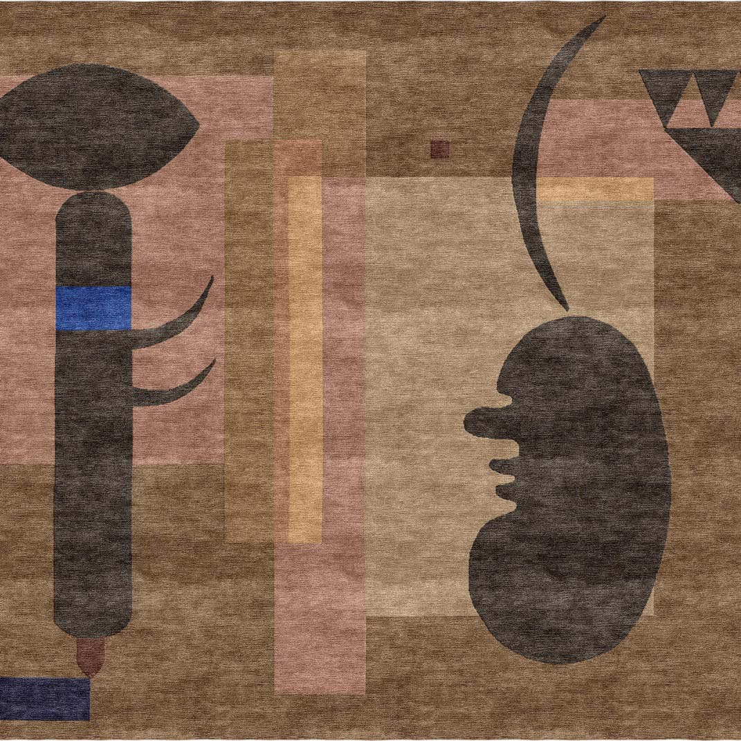 Wassily Kandinsky 阴沉的情况下的地毯的图片
