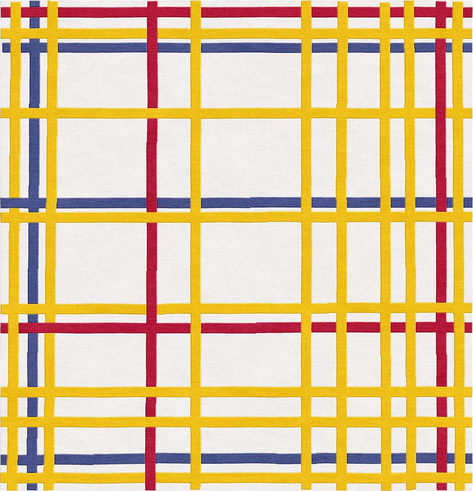 εικόνα του Piet Mondrian Νέα Υόρκη I Χαλί