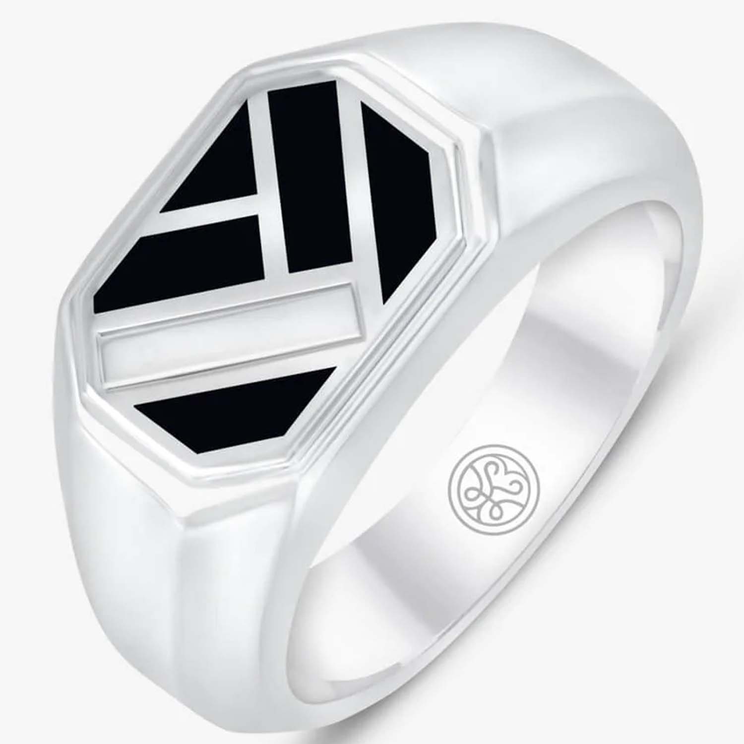 תמונה של טבעת חותם של באוהאוס בהתאמה אישית אוקטה
