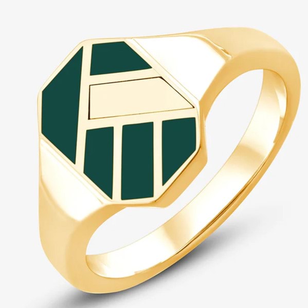 Picture of Bauhaus Jagged Signet Ring